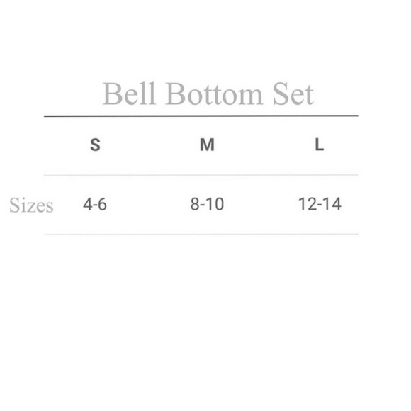 Charcoal Gray Bell Bottom 2 Piece Set- sku-8023 - Picture 5 of 5